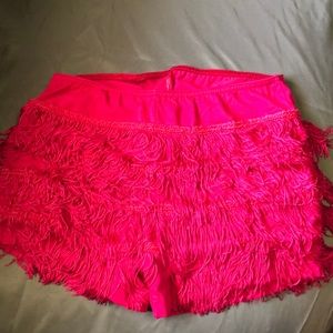 Dance Fringed hot Pink shorts